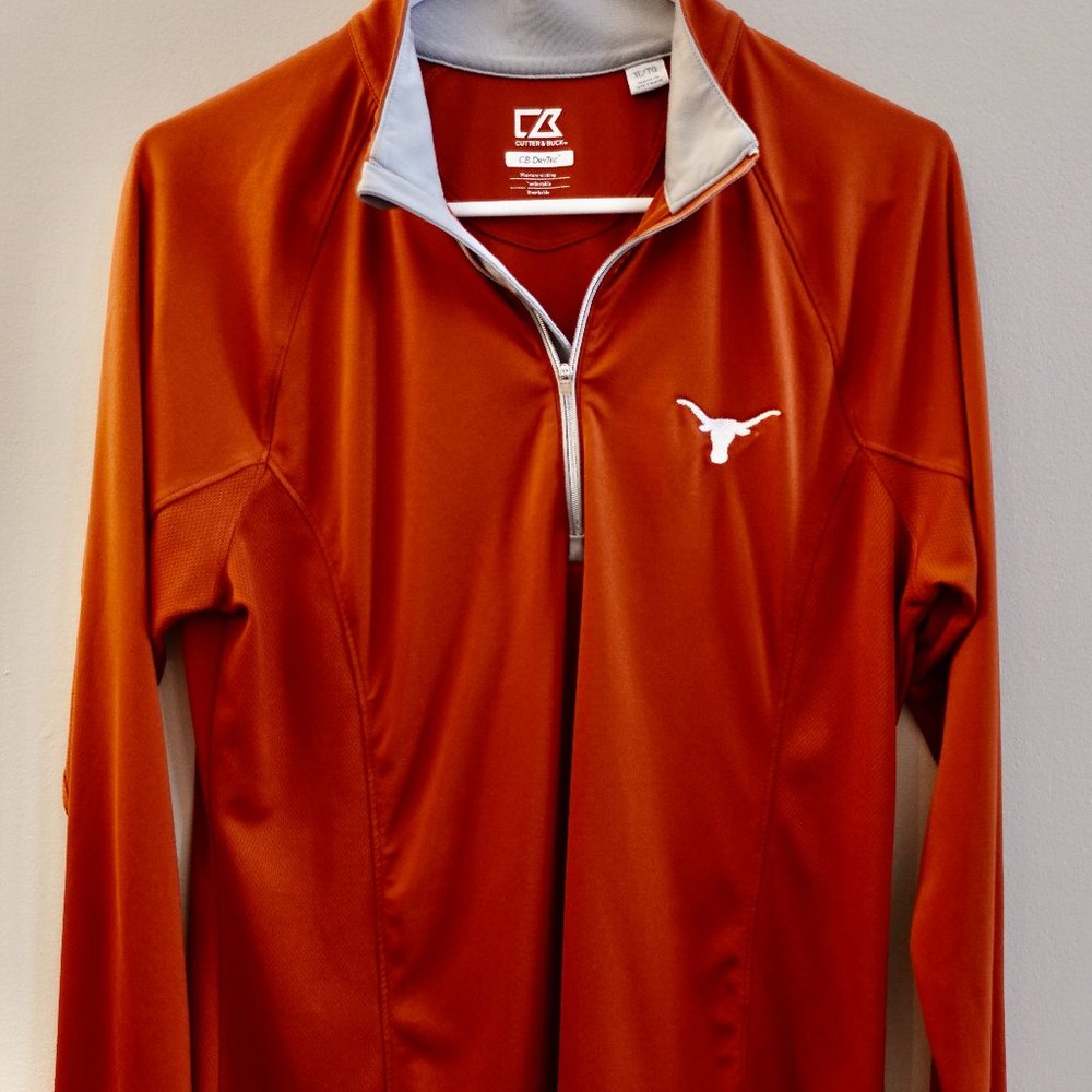 Cutter & Buck Texas Longhorns Womens Pullover Quarter Zip Fitted Fanatics XL